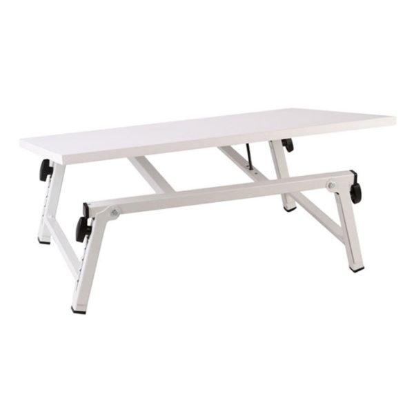 میز تحریر و لپ تاپ تاشو مدل S5080-1 رنگ سفید(مجاهد چوب آرتا)